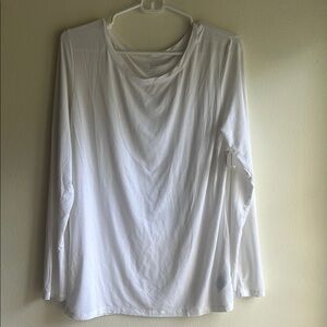 Women's White Long Sleeve Top